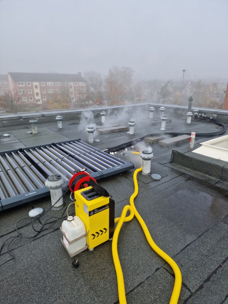 Flachdachleckageortung